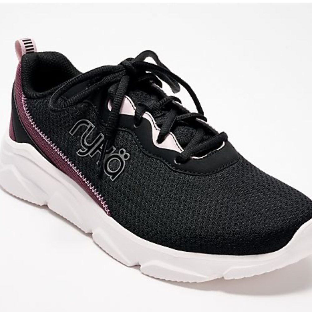 Ryka Lace-Up Max Cushion Mesh Washable Sneakers-Glide (WIDE)